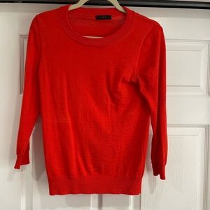 J.Crew 3/4 sleeve crew neck sweater